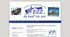 Desktop Screenshot of gewerbeverein-elz.de