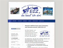 Tablet Screenshot of gewerbeverein-elz.de